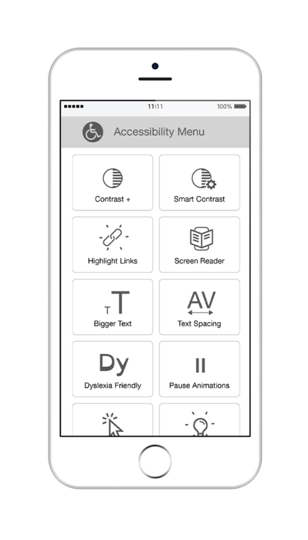 accessibility menu