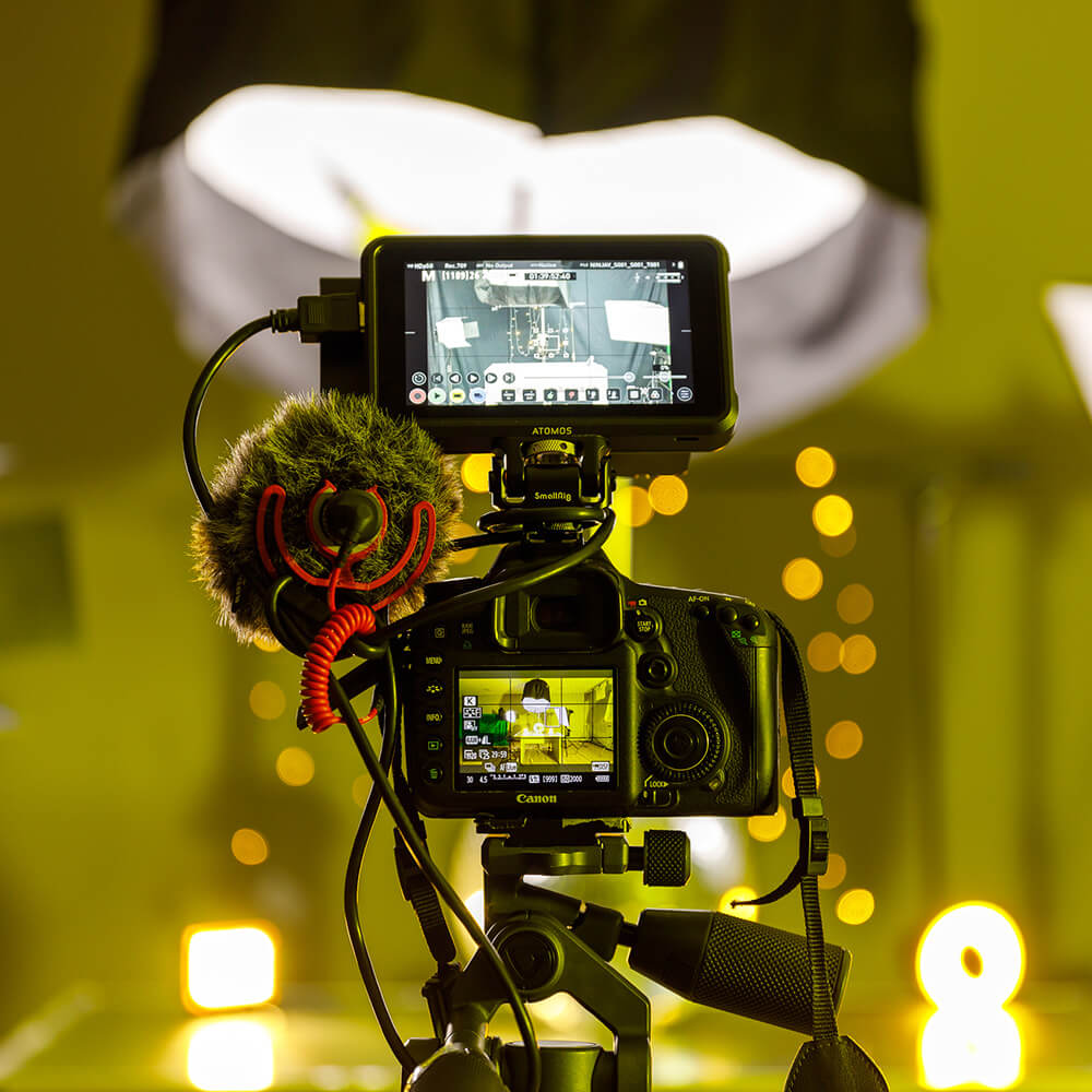 photo camera shooting