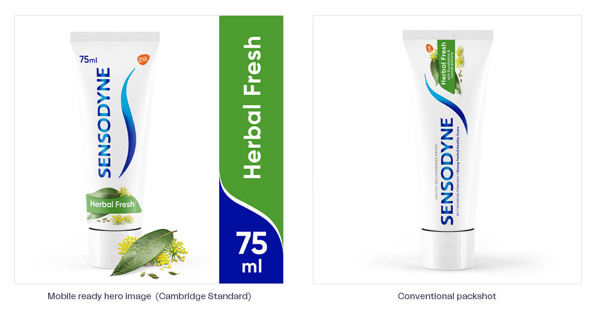 Sensodyne packshots comparison